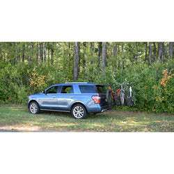 Malone Pilot HM4 Bike Hitch Rack with bikes loaded side view