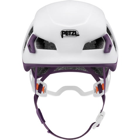 Petzl Women's Meteora Climbing Helmet in White/Violet back