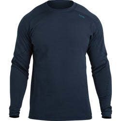 NRS Men's Expedition Weight Long Sleeve Shirt in Navy front