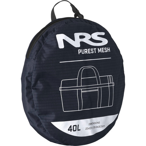 NRS Purest Mesh Duffel Bag in Navy in 40L storage bag
