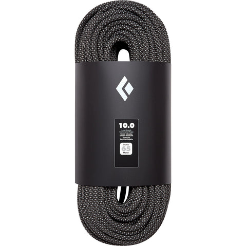 Black Diamond 10.0 Static Climbing Rope in Black top
