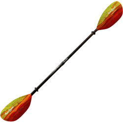 Aqua Bound Whiskey Fiberglass Straight Shaft Versa-Lok 2-Piece Kayak Paddle in Geo Punch Fuego full