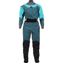 NRS Women's Axiom GORE-TEX Pro Dry Suit in Mediterranea/Aqua front