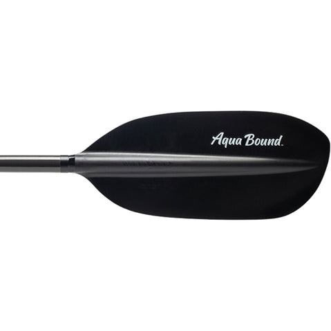 Aqua-Bound Shred Carbon Whitewater 1-Piece Kayak Paddle blade back