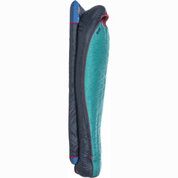Big Agnes Women's Daisy Mae 15 Degree Down Sleeping Bag in Aqua/Navy side