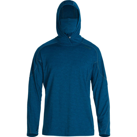 NRS Men's Silkweight Varial Hoodie Poseidon front
