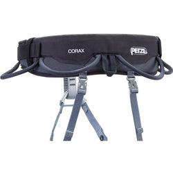 Petzl Corax Climbing Harness in Dark Gray detail