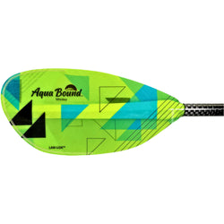 Aqua Bound Whiskey Fiberglass Bent Shaft Posi-Lok 2-Piece Kayak Paddle in Geo Punch left blade