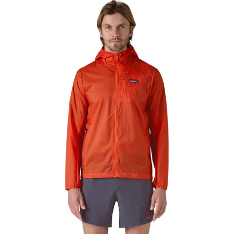 Patagonia Men's Houdini Jacket in Pollinator Orange model front