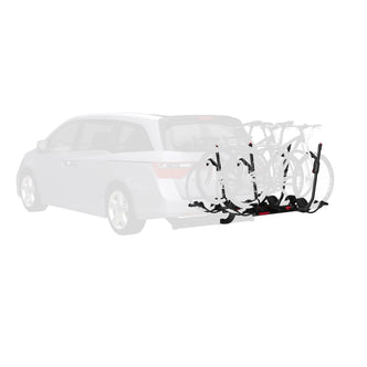Yakima HoldUp +2 Bike Hitch Rack Add-On with bikes loaded