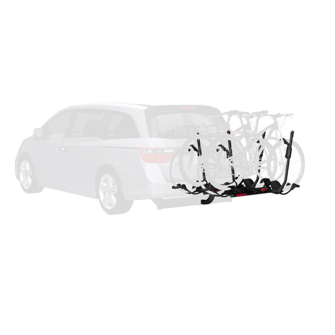 Yakima HoldUp +2 Bike Hitch Rack Add-On with bikes loaded