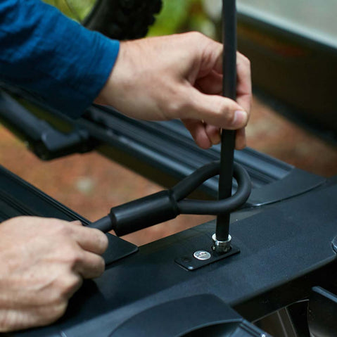 Kuat Piston Pro X 2 Bike Hitch Rack in Galaxy Gray lifestyle