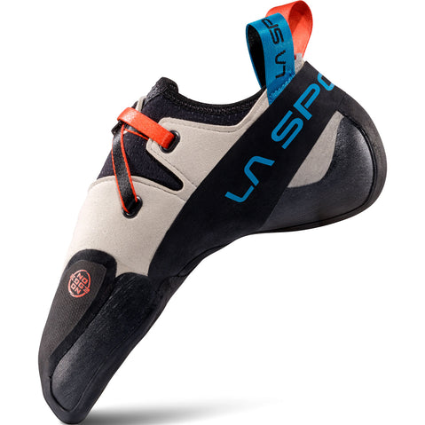 La Sportiva Futura Rock Climbing Shoes in Chalk left view