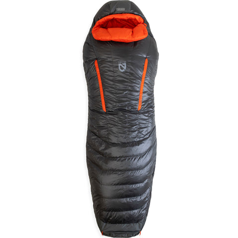 Nemo Equipment Men's Riff 15-Degree Endless Promise Down Sleeping Bag in Goodnight Gray closed