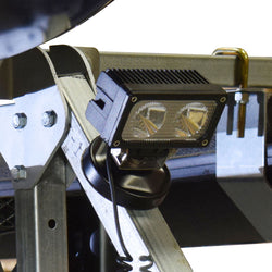 Malone MegaSport Flood Light with Magnetic Mount mounted on trailer angle