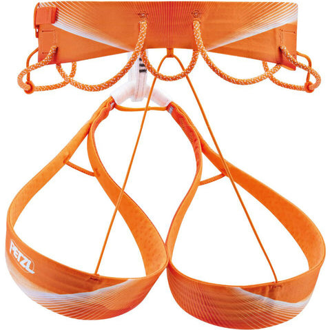 Petzl Sitta Climbing Harness in Orange/White back