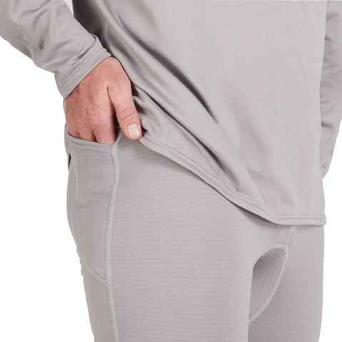 NRS Men's Lightweight Pants in Titanium model pocket