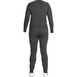 NRS Women's Expedition Weight Union Suit in Graphite back