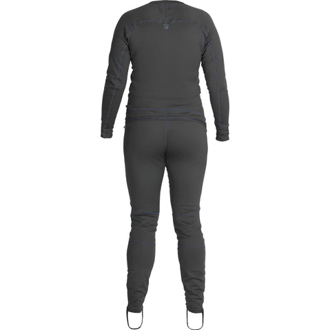NRS Women's Expedition Weight Union Suit in Graphite back