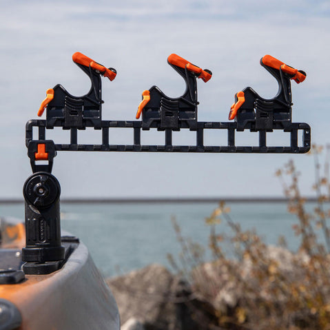 YakAttack SideStage Pro Rod Holder Rack lifestyle