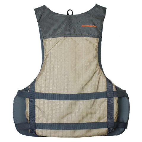 Stohlquist Spinner Lifejacket (PFD) khaki back view
