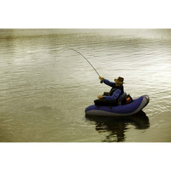 Outcast Prowler Float Tube in Navy lifestyle