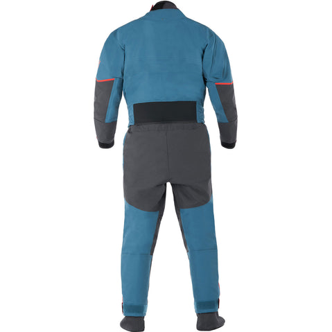 Level Six Men's Odin Dry Suit in Crater Blue back
