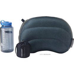 Therm-a-Rest Airhead Down Pillow in Navy Print stuff sack