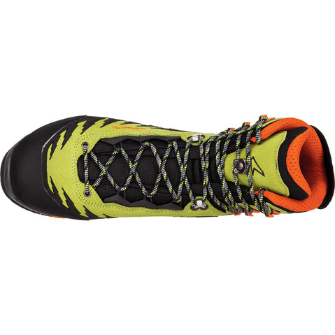 Lowa Alpine EVO GTX Mountaineering Boots in Lime/Flame top