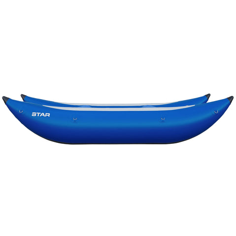 Star Slice 11 Paddle Cataraft in Blue side