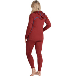 NRS Women's Lightweight Hoodie in Vino model back