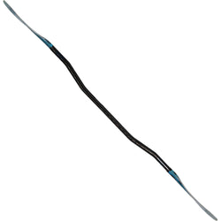 Aqua-Bound Aerial Minor Fiberglass Bent Shaft 1-Piece Kayak Paddle in Blue full profile