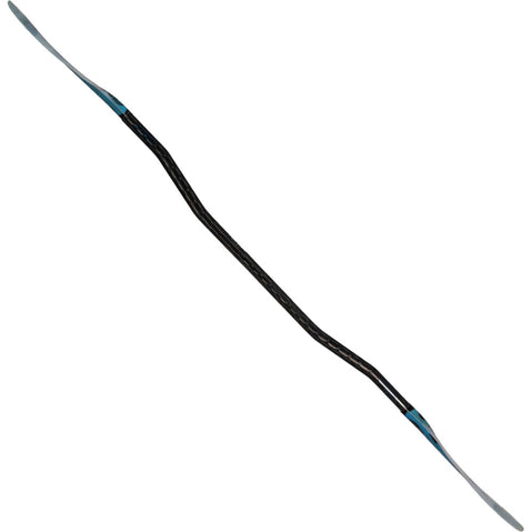 Aqua-Bound Aerial Minor Fiberglass Bent Shaft 1-Piece Kayak Paddle in Blue full profile