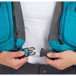 NRS cVest Lifejacket (PFD) in Aqua model buckle