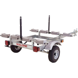 Malone EcoLight 4-Boat Stacker Kayak Trailer Package back