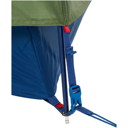 Marmot Tungsten 2 Person Backpacking Tent in Foliage/Dark Azure buckle lock