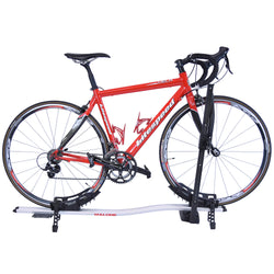 Malone Pilot TC/ST Tray Style Bike Roof Rack attached with bike side