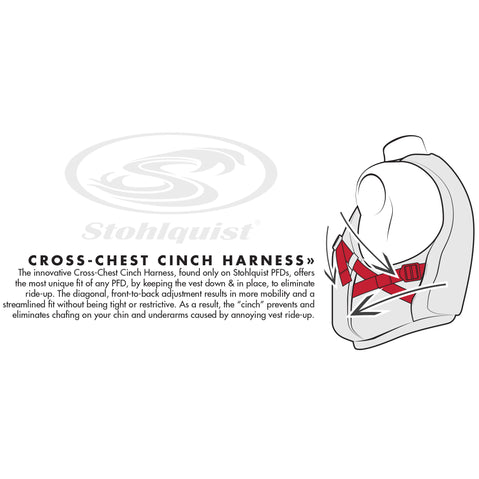 Stohlquist Drifter Youth Lifejacket (PFD) Cross chest cinch harness