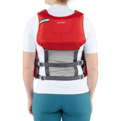 NRS Women's Zoya Kayak Lifejacket (PFD) (Closeout) in Red lifestyle