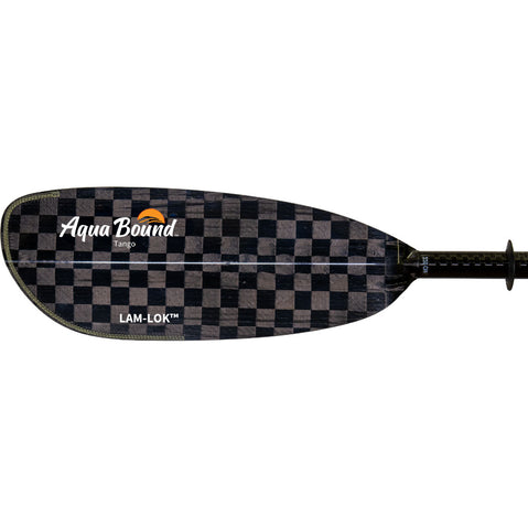 Aqua Bound Tango Carbon Straight Shaft Versa-Lok 2-Piece Kayak Paddle left blade