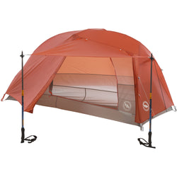 Big Agnes Copper Spur HV UL 1 Person Backpacking Tent (Closeout) in Orange awning