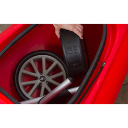 Hobie Plug-In Fold And Stow Kayak Cart in deck