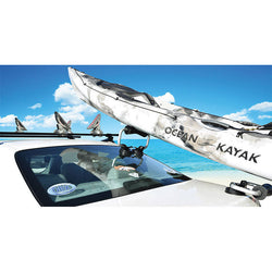 Malone Channel Loader Kayak Load Assist Module with kayak loaded top view