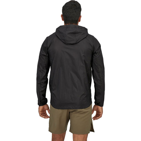 Patagonia Men's Houdini Jacket in Black model view front