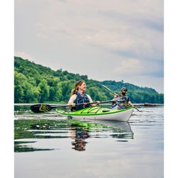 Aqua Bound Ultralight Tetra Carbon Straight Shaft Versa-Lok 2-Piece Kayak Paddle in Luminescent lifestyle