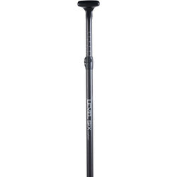 Level 6 1-Piece Carbon SUP Paddle with Teardrop Blade in Matte Silver handle