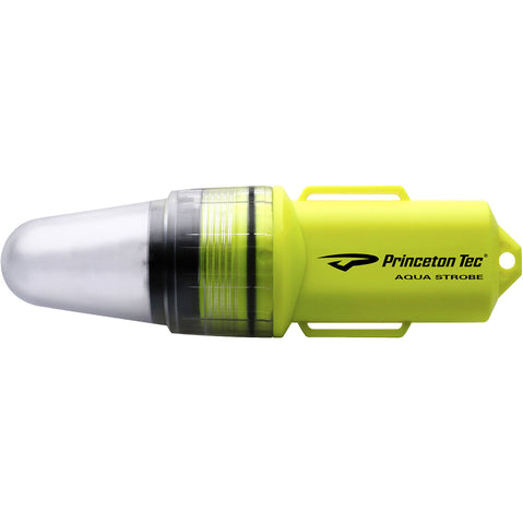 Princeton Tec Aqua Strobe LED Beacon in Neon Yellow side