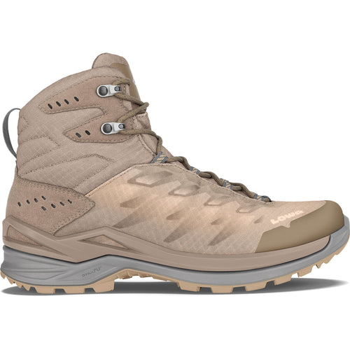 Lowa Men's Ferrox GTX Mid Hiking Boots in Dune/Nut side view
