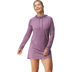 NRS Women's Silkweight Hoodie Dress orchid model 1 fron