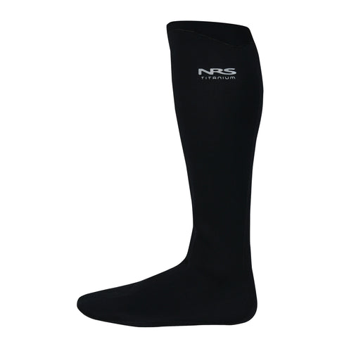 NRS Neoprene Boundary Socks with HydroCuff in Black left